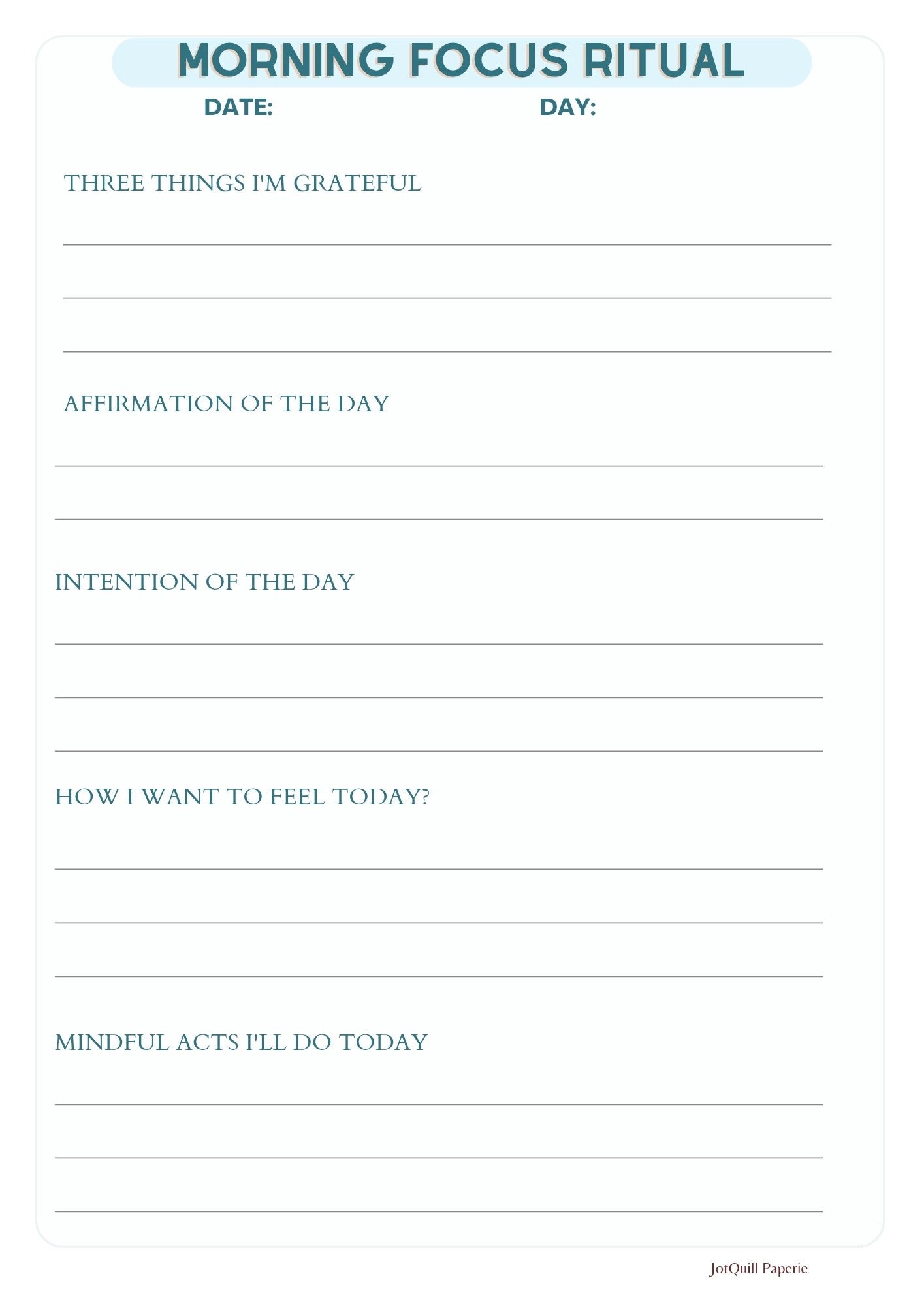 β¨ Focus & Flow Daily Rituals Toolkit β Turn Chaos into Calm, One Ritual at a Time