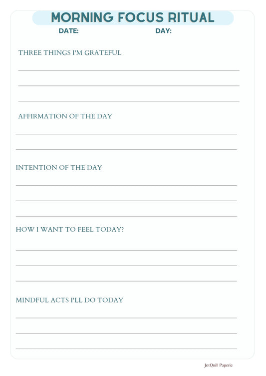 ✨ Focus & Flow Daily Rituals Toolkit – Turn Chaos into Calm, One Ritual at a Time