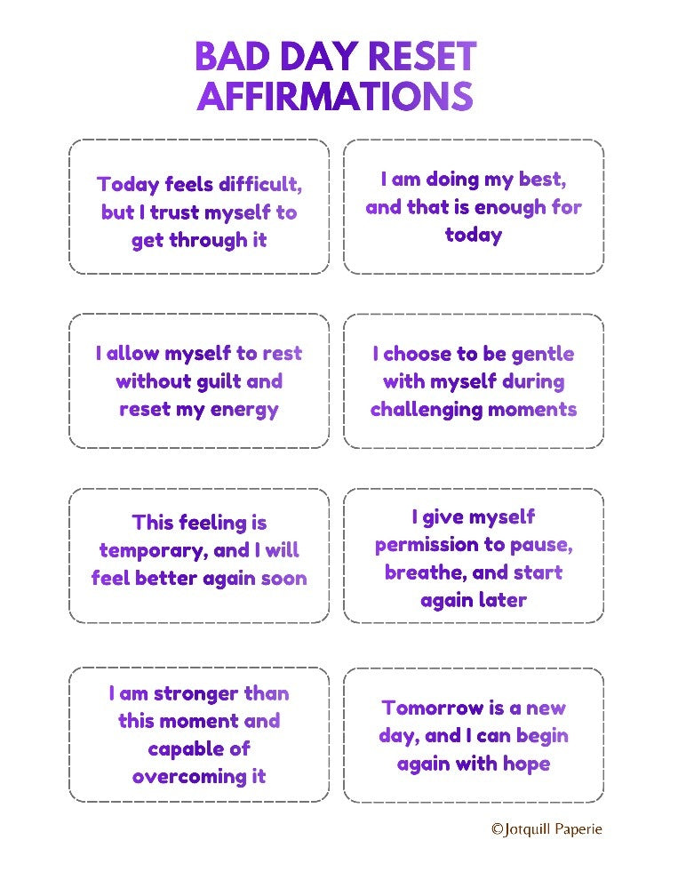 Self Love & Confidence Affirmations Printable Bundle