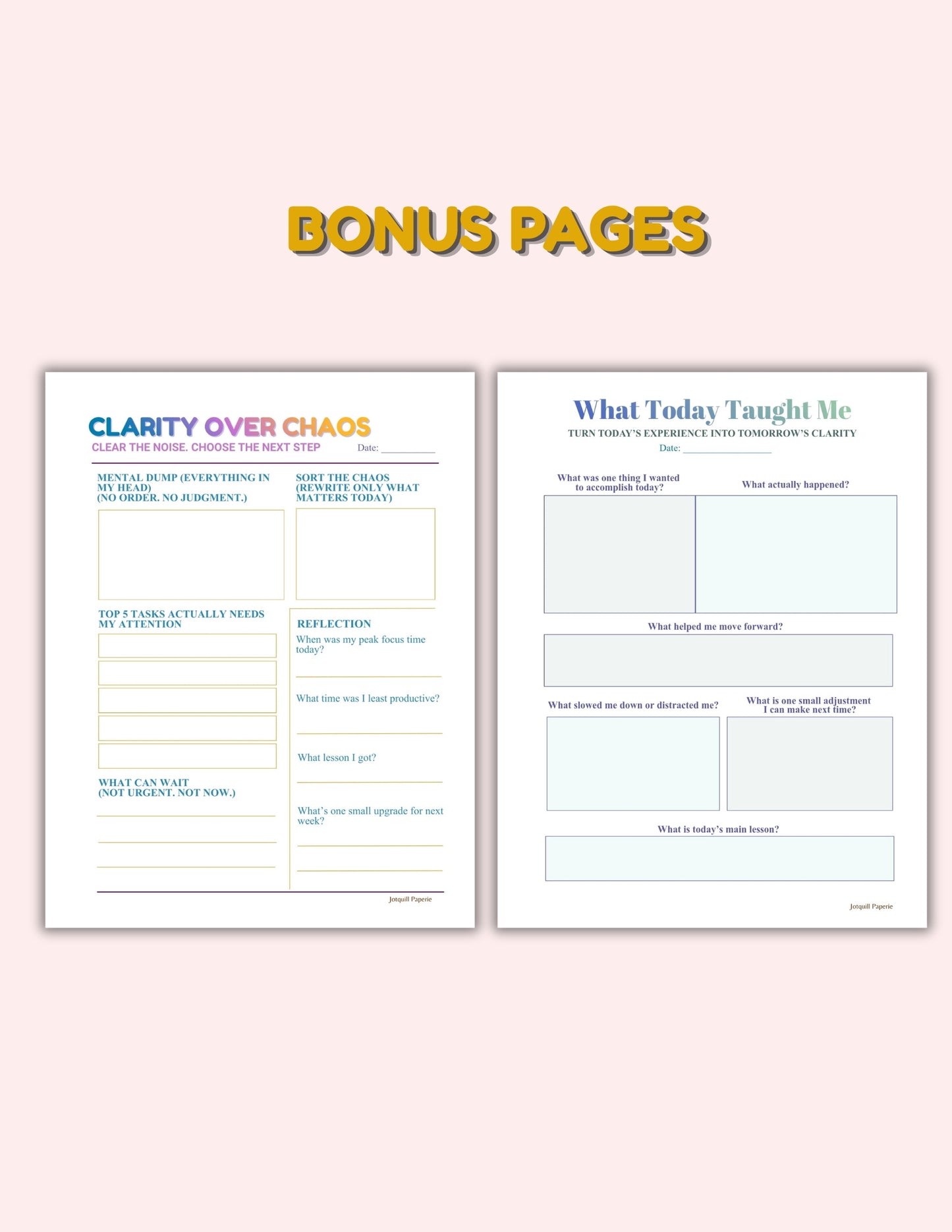 Face Yourself and Evolve bundle | Self Reflection Printable Pack | Deep Inner Work Journal | Instant Download
