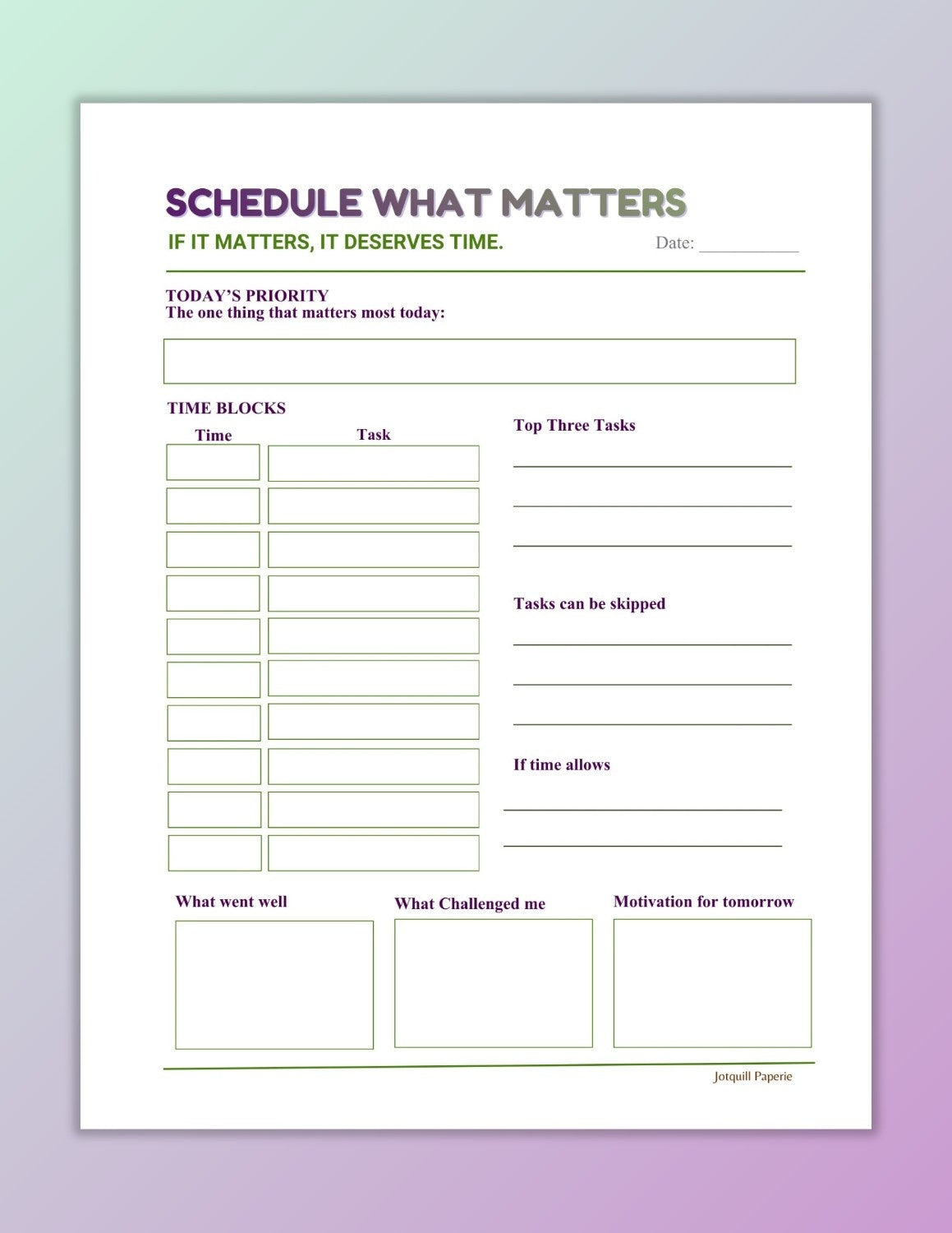 Fix Your Energy First Morning Gratitude Energy Audit Night Reflection Printable