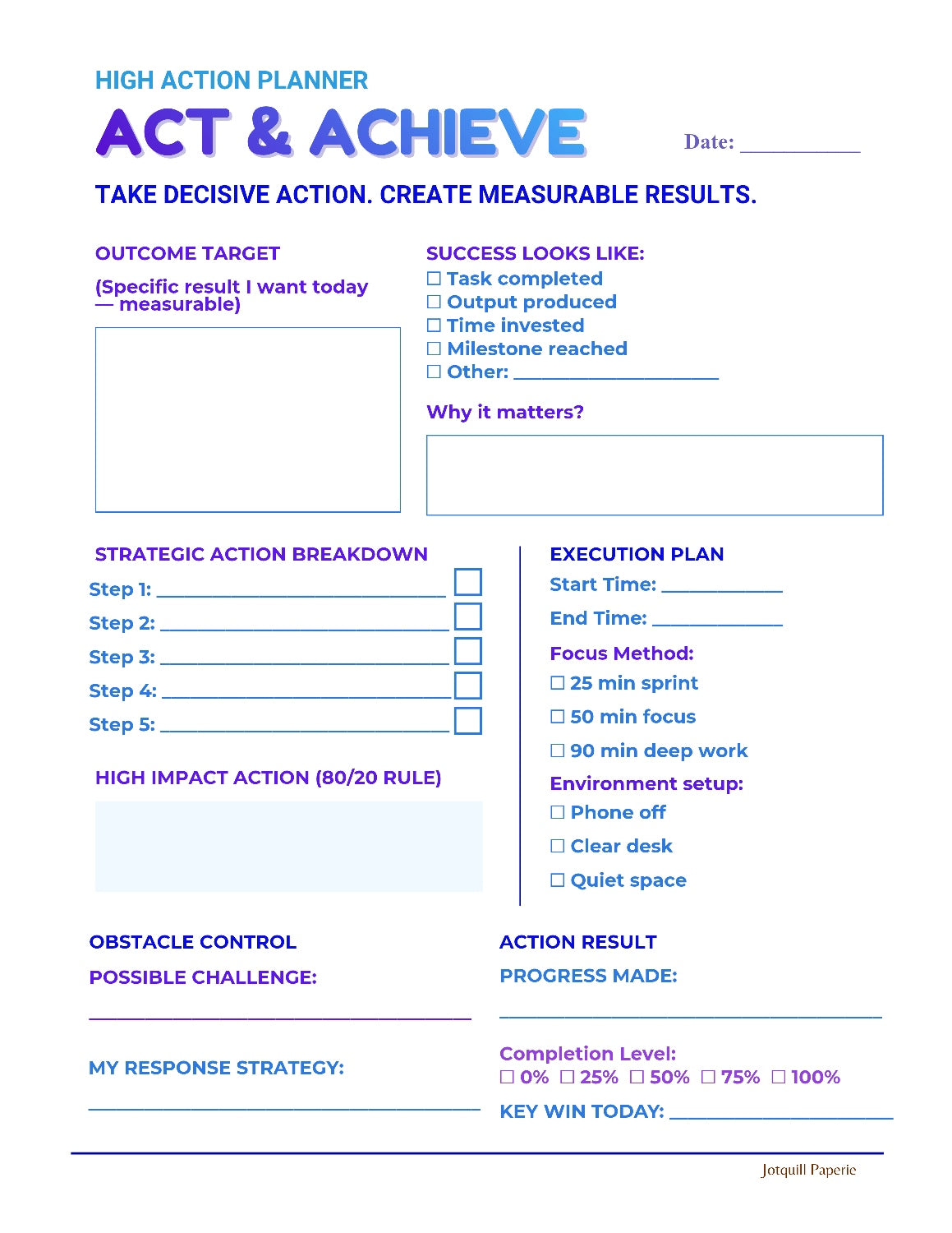 The High-Performance Daily Reset Bundle | 10-Page Digital Productivity & Goal Achievement Kit