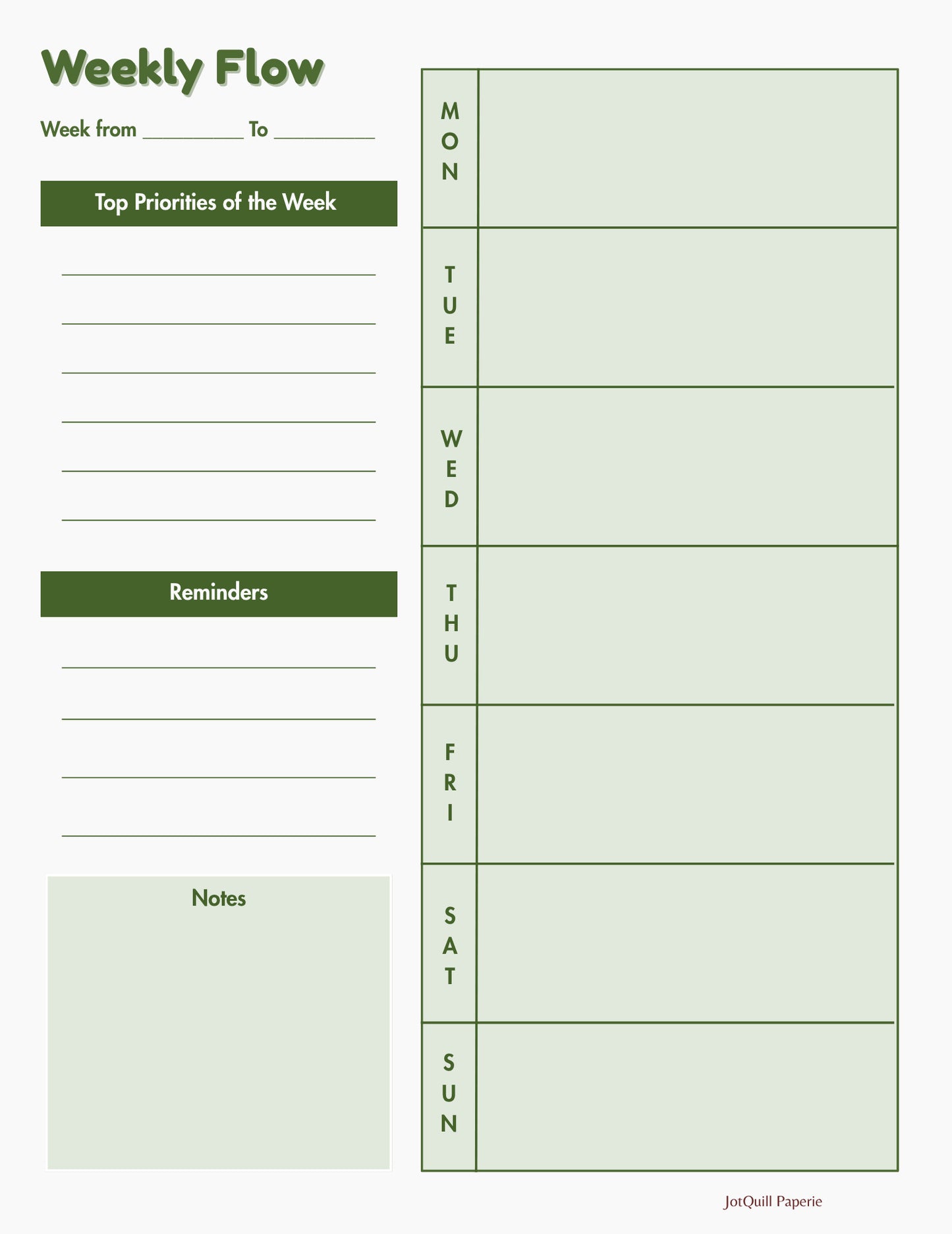 Organised Life Kit – 30-Day Layout, Habit Compass & Brain Dump