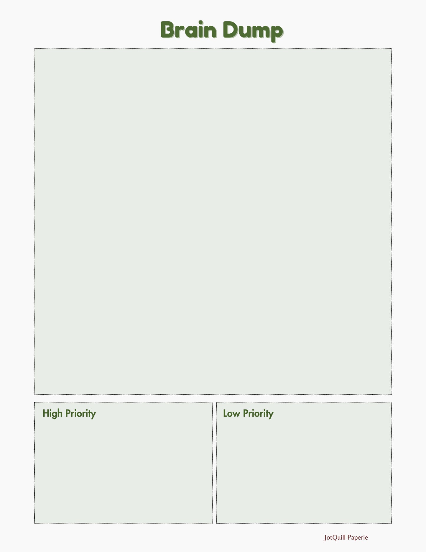 Organised Life Kit – 30-Day Layout, Habit Compass & Brain Dump