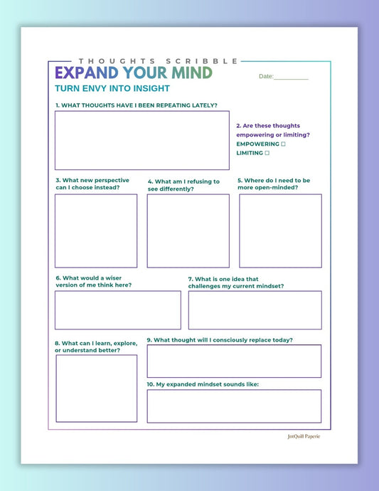 EXPAND YOUR MIND – Mindset Reset Worksheet