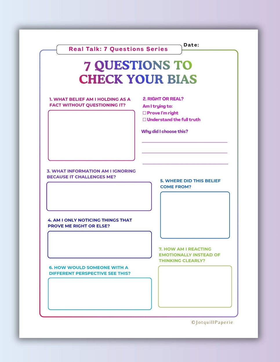NO MORE CONFUSION, JUST DECISION PACK | Decision Making Printable | Overthinking Help Worksheets | Life Clarity Journal PDF