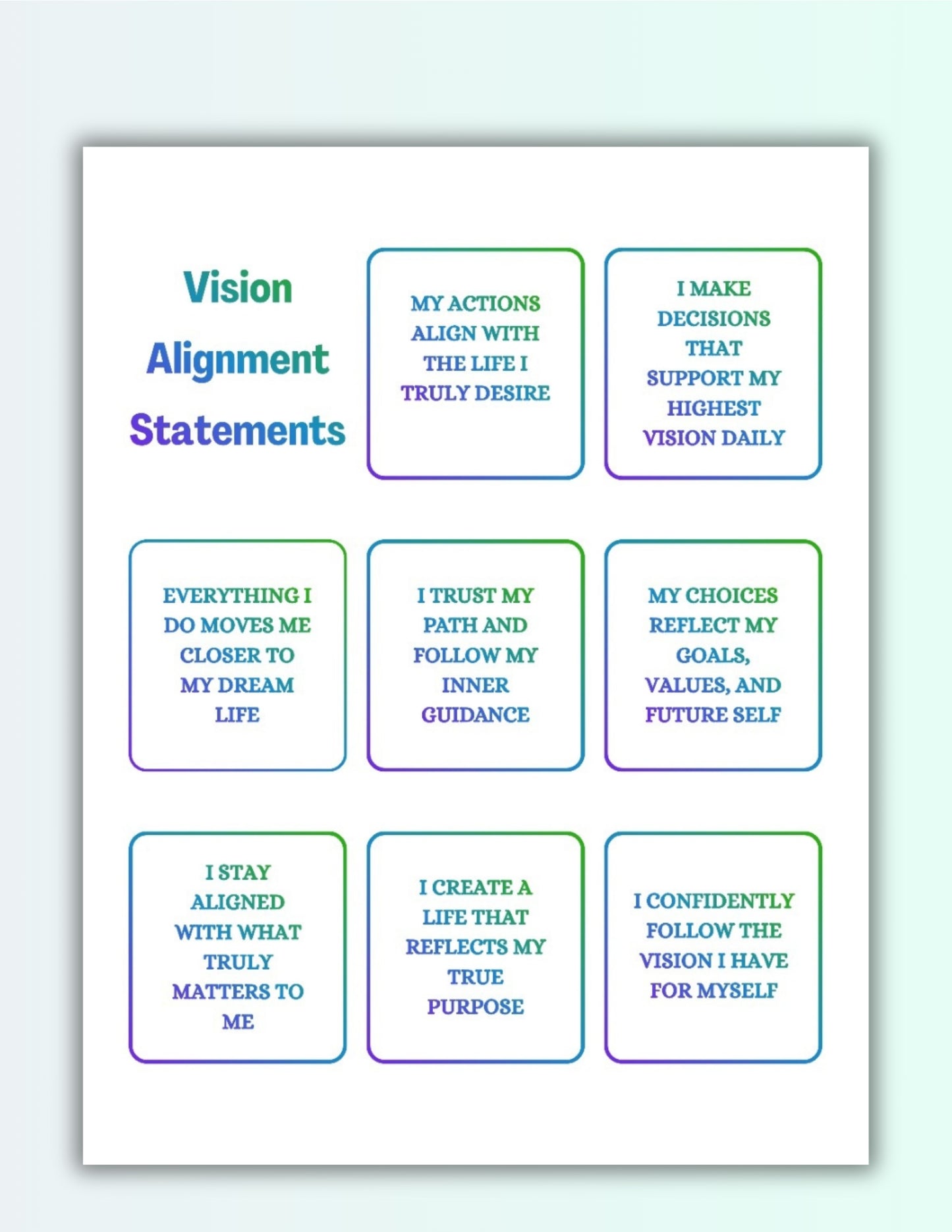 Locked In & Winning Bundle | Goals & Manifestation Affirmations Printable