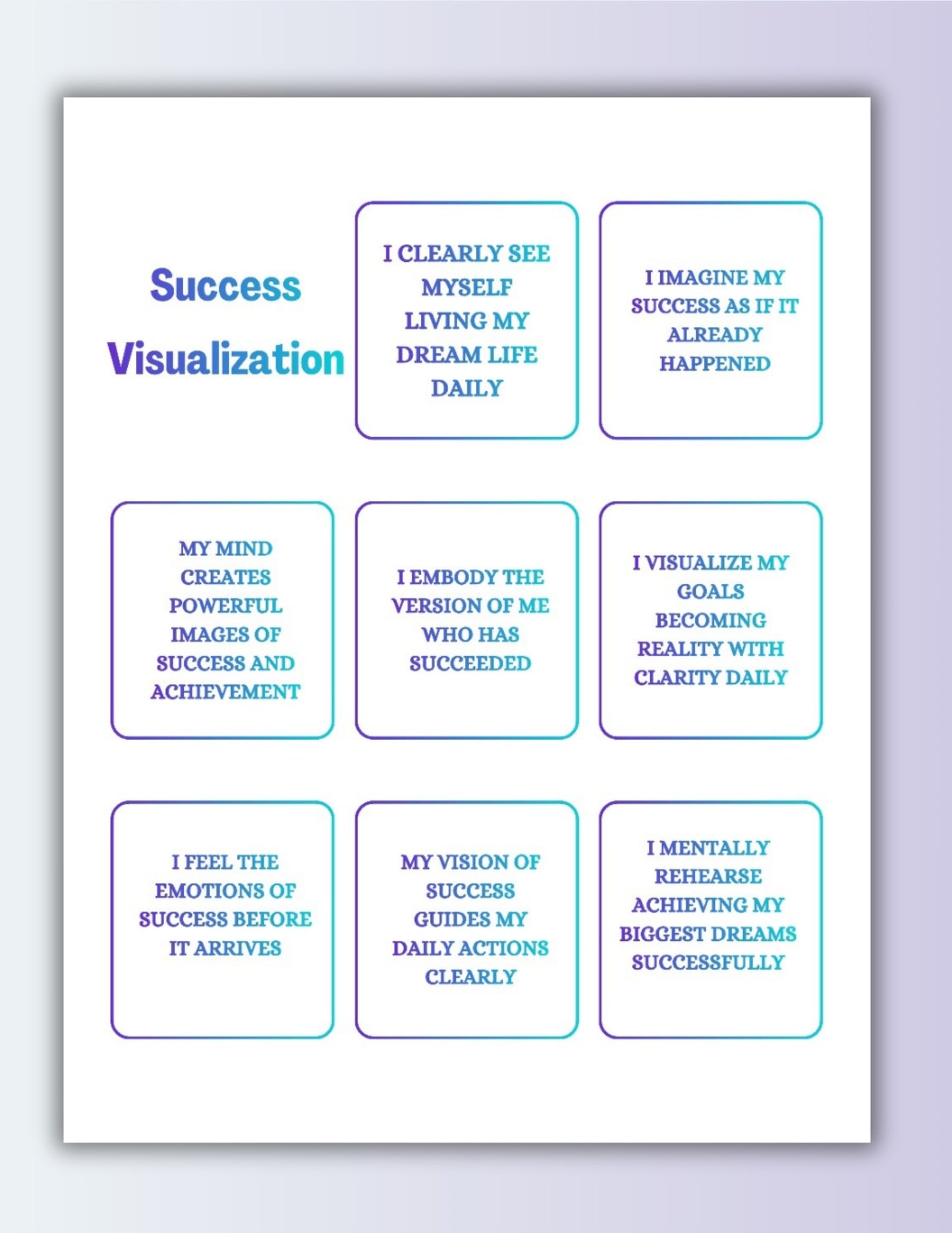Locked In & Winning Bundle | Goals & Manifestation Affirmations Printable
