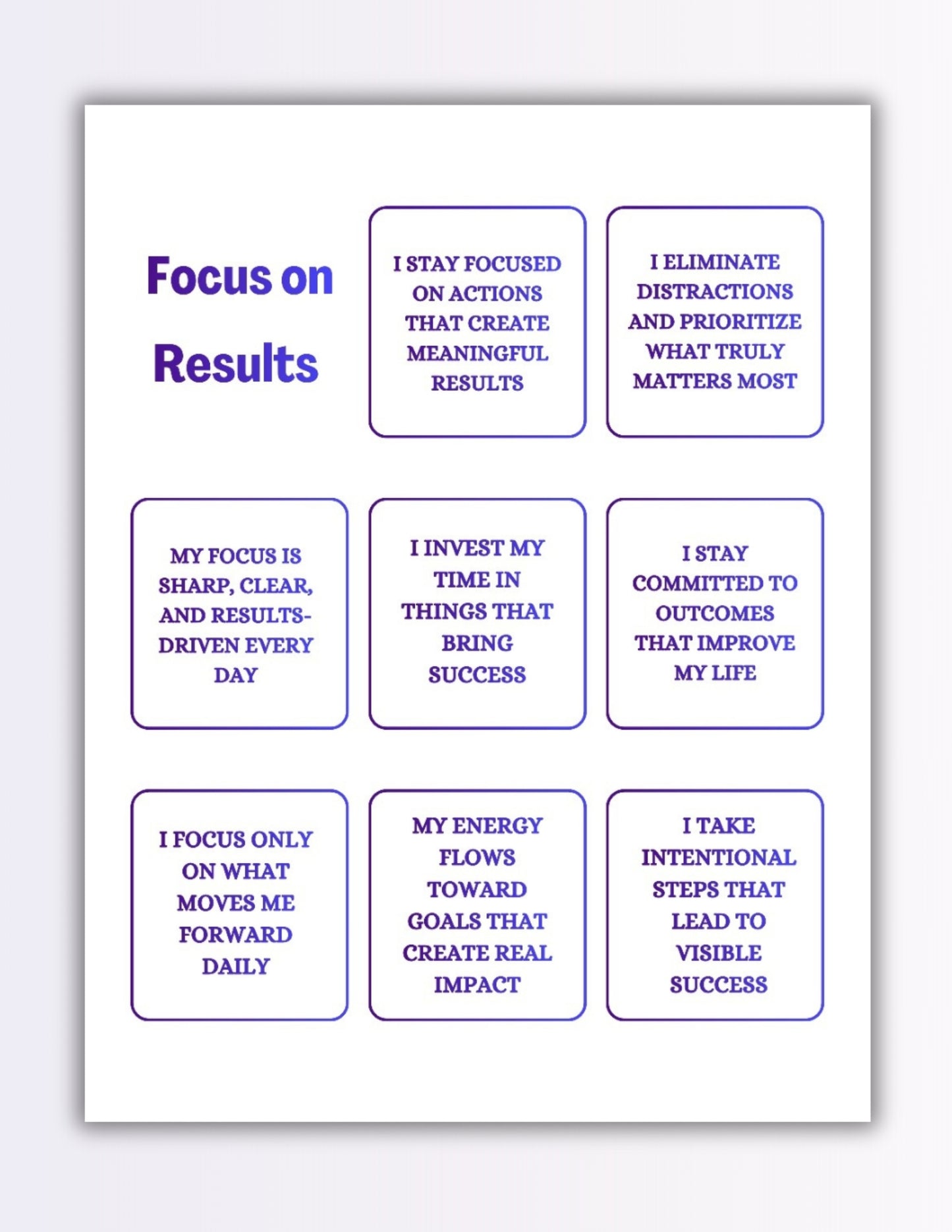 Locked In & Winning Bundle | Goals & Manifestation Affirmations Printable