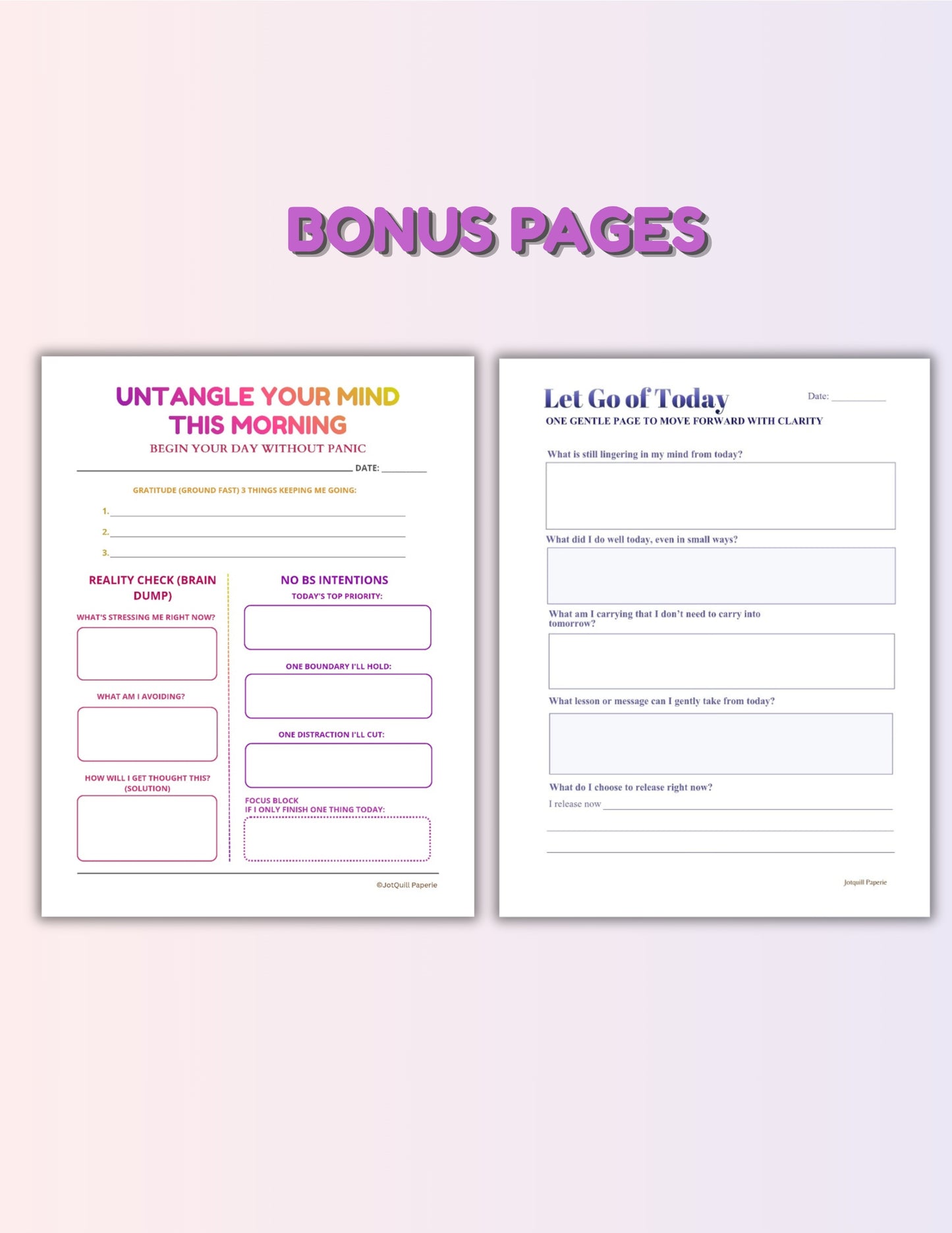 NO MORE CONFUSION, JUST DECISION PACK | Decision Making Printable | Overthinking Help Worksheets | Life Clarity Journal PDF