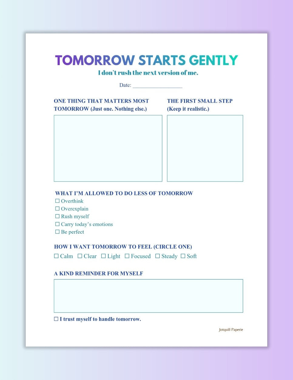 Nervous System Reset & Burnout Recovery Kit | 10-Page Work and Life Balance Bundle
