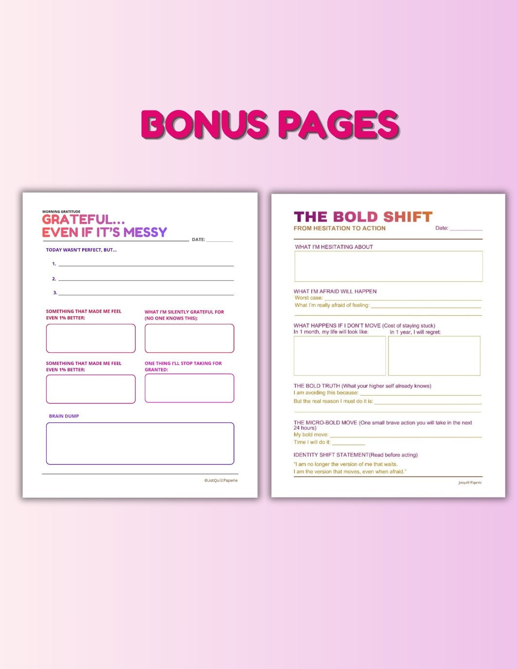 UNSHAKABLE YOU KIT | Emotional Control & Mental Strength Workbooks bundle | Anxiety & Overthinking Printable