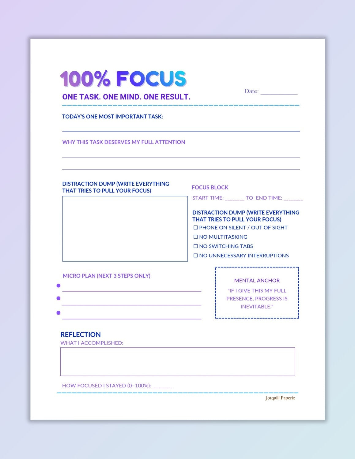 The High-Performance Daily Reset Bundle | 10-Page Digital Productivity & Goal Achievement Kit