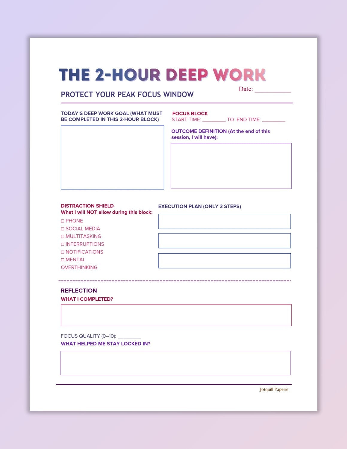 The High-Performance Daily Reset Bundle | 10-Page Digital Productivity & Goal Achievement Kit