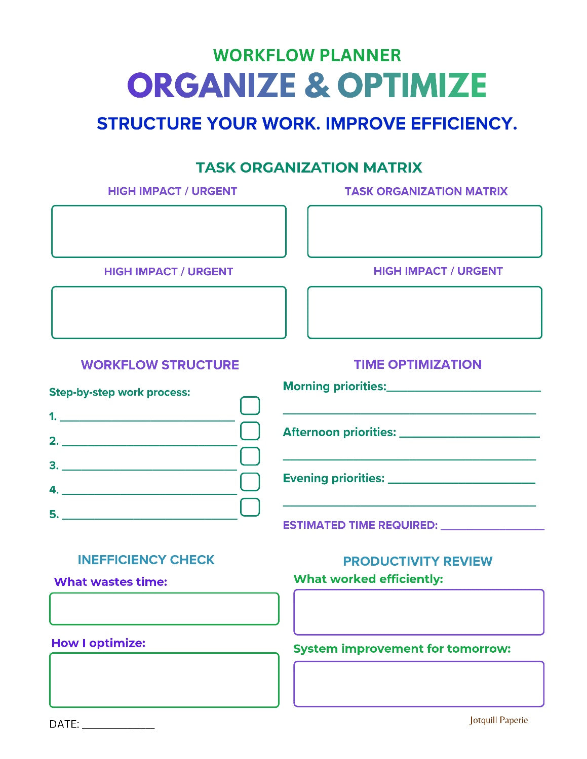 The High-Performance Daily Reset Bundle | 10-Page Digital Productivity & Goal Achievement Kit