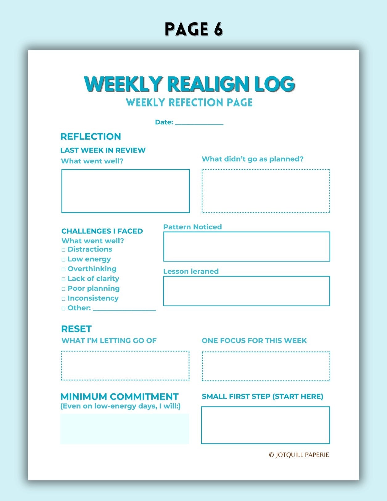 Anti Procrastination Worksheets & Consistency Tracker Printable | Self Discipline Planner Kit