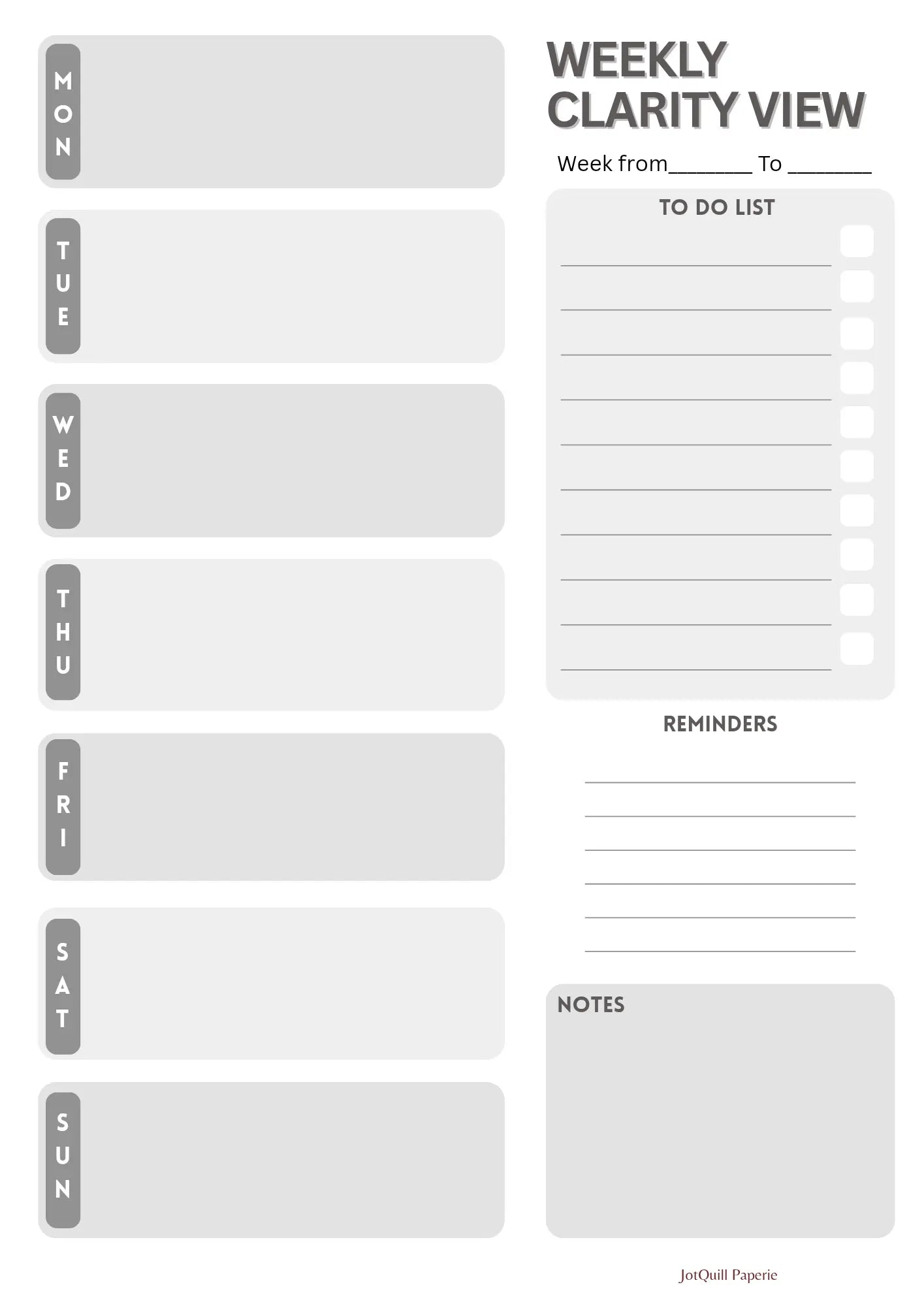 Mindful Productivity Toolkit – Monthly Grid, Daily Flow & Mental Reset